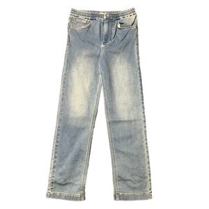 Faherty Eastern Shore Stretch Terry Jeans Kids Size 10 Blue 5 Pocket Design NWOT
